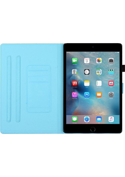iPad Mini mini 2 3 4 5 Desen Baskı Pu Deri Çevirin Kart Yuvası ile Kalem Tutucu Geyik Tablet Kılıfı (Yurt Dışından)