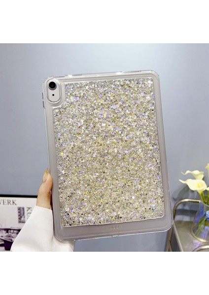 iPad 10.9 (2022) Düşme Önleyici Koruyucu Glitter Tpu Pc Ince Tablet Kılıfı (Yurt Dışından)