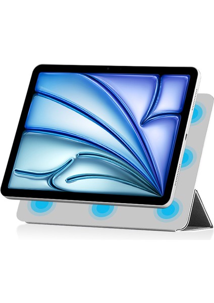 iPad Air 11 (2024 M2) Standlı Manyetik Pu Deri Flip Tablet Kılıfı (Yurt Dışından) modelleri