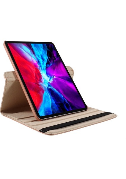iPad Pro 11 (2024) Döner Standlı Pu Deri Koruyucu Tablet Kılıfı (Yurt Dışından)