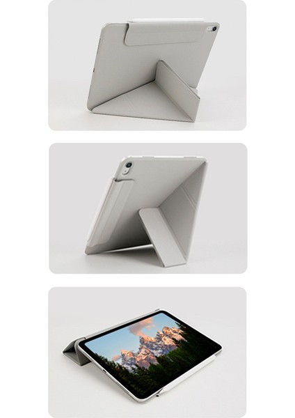 iPad Air (2020 2022) Manyetik Origami Standı Pu Deri Çevirin Tablet Kılıfı (Yurt Dışından)