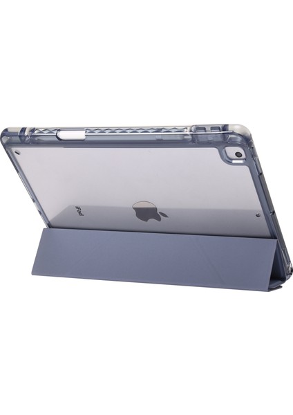 iPad 10.2 (2019 2020 2021) Origami Üç Katlı Stand Pu Deri Akrilik Tablet Kılıfı (Yurt Dışından) modelleri