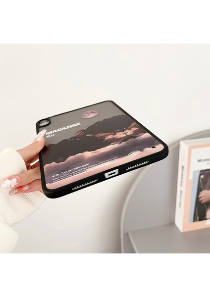 iPad Mini (2021) Çizilmez Manzara Desenli Ten Dokunuşlu Kar Dağı Tablet Kılıfı (Yurt Dışından) modelleri