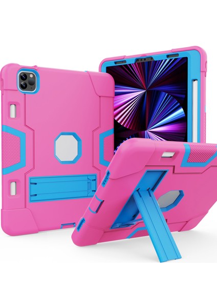iPad Pro 11 Inç (2022 2021 2020) Tpu Pc ve stand Tablet Kılıfı (Yurt Dışından)