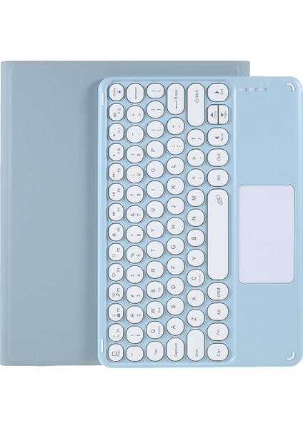 Bluetooth Klavye Dokunmatik Yüzey Deri Standı iPad Air 11 (2024) AIR (2020) AIR (2022) Tablet Kılıfı (Yurt Dışından)