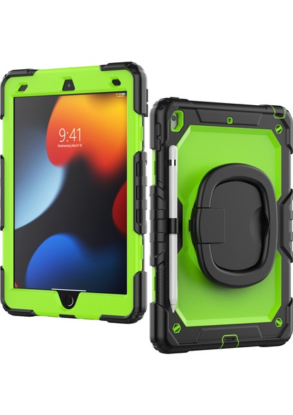iPad 10.2 (2019 2020 2021) Düşmeye Dayanıklı 360 Derece Dönen Tekme Standı Pc Omuz Askılı Silikon Tablet Kılıfı (Yurt Dışından) fiyatları
