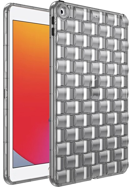 iPad 10.2 (2019 2020 2021) Tpu Buz Küpü Tamı Esnek Düşmeyi Önleyici Koruyucu Tablet Kılıfı (Yurt Dışından)