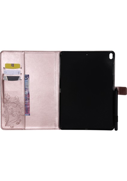 Serisi Künye Çiçek Standı Cüzdan Deri iPad Air 10.5 (2019) PRO 10.5 (2017) Tablet Kılıfı (Yurt Dışından)