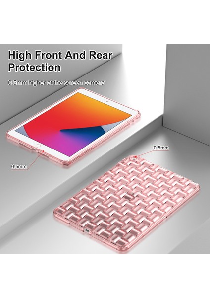 iPad 10.2 (2019 2020 2021) Tpu Buz Küpü Tamı Esnek Düşmeyi Önleyici Koruyucu Tablet Kılıfı (Yurt Dışından) modelleri