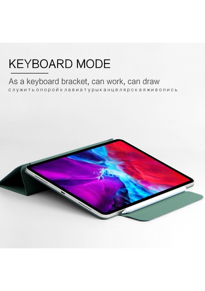 Güçlü Mıknatıslı Çerçevesiz Kalınlaştırılmış Deri iPad Pro 11 Inç (2022 2021 2020 2018) Tablet Kılıfı (Yurt Dışından)