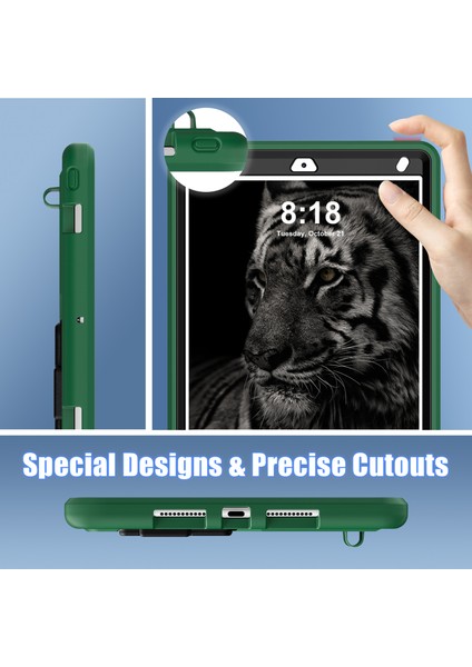 iPad 10.2 (2019 2020 2021) Koruyucu Leopar Standı Tablet Kılıfı (Yurt Dışından)