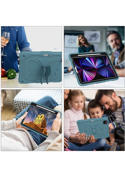 iPad Pro 11 Şekli Standı Silikon Pc Omuz Askılı Tablet Kılıfı (Yurt Dışından) modelleri
