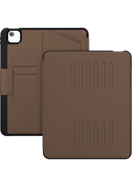 iPad Air 13 (2024) Kart Yuvalı Pc Tpu Pu U Şekli Standlı Tablet Kılıfı (Yurt Dışından)