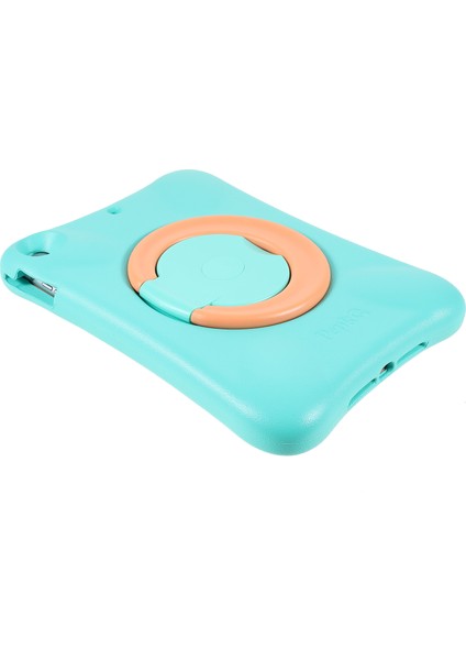 iPad 9 7 Inç (2018 2017) 360 Derece Döner Tekme Standlı Serin Eva Nane i turuncu Tablet Kılıfı (Yurt Dışından)