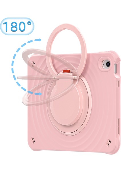 iPad 10.9 (2022) Pc Silikon Tpu Döner Tutma Saplı Tablet Kılıfı (Yurt Dışından)