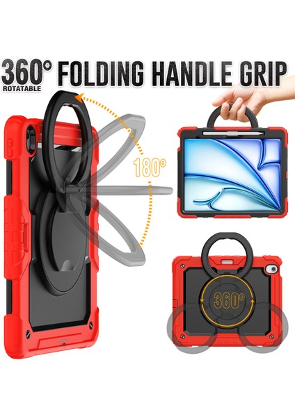 iPad Air 13 (2024) Pc Silikon Standlı Askı Tablet Kılıfı (Yurt Dışından) indirimleri