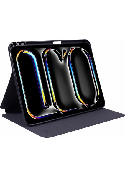 iPad Pro 11 (2024) Pu Deri Otomatik Uyandırma uyku Kalem Tutuculu Litchi Doku Tablet Kılıfı (Yurt Dışından)