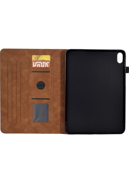 iPad 10.9 (2022) Mikrofiber Deri Tpu Tam Koruma Kule Desenli Baskılı Katlanabilir Standlı Kart Tutucu Koruyucu Tablet Kılıfı (Yurt Dışından)