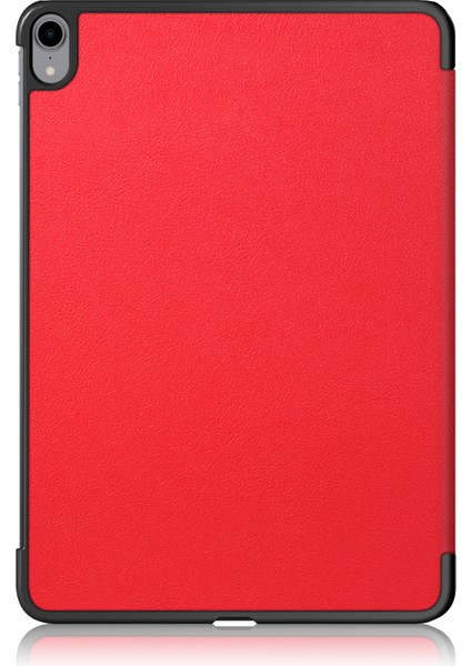 iPad Air 11 (2024) AIR (2020) AIR (2022) Otomatik Uyandırma uyku Işlevlerine Sahip Üç Katlı Stand Sert Arka Folyo Pu Deri Tablet Kılıfı (Yurt Dışından) modelleri