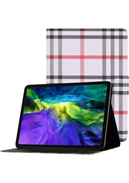 iPad Pro 11 Desen Baskı Pu Deri Çizilmez Kart Tutucu Standı Koruyucu Tablet Kılıfı (Yurt Dışından)