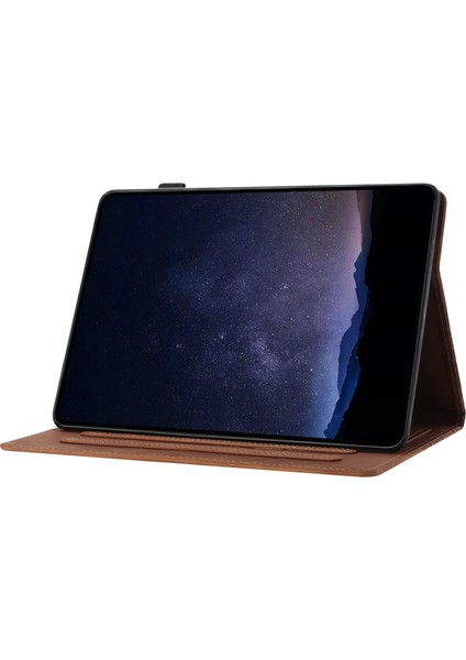 iPad Mini (2021) Çizilmez Yapı Taşı Baskılı Deri Tablet Kılıfı (Yurt Dışından)