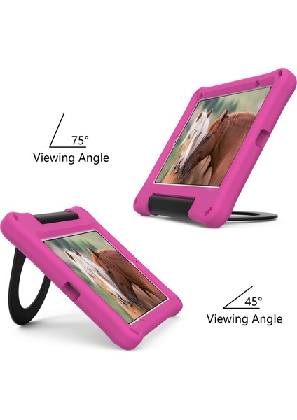 iPad Mini (2021) Katlanabilir Halka Standı Tamı Eva Tablet Kılıfı (Yurt Dışından)
