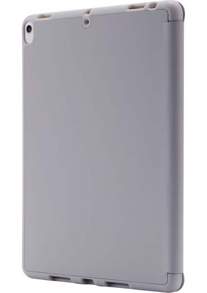 iPad 10.2 (2019 2020 2021) Pu Deri Tpu Üçe Katlanmış Stand Düşmeyi Önleyici Kalem Yuvalı Tablet Kılıfı (Yurt Dışından)