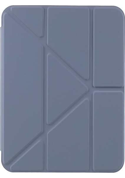Kaliteli Otomatik Uyandırma uyku Origami Standı Akrilik Pu Deri iPad Mini (2021) Tablet Kılıfı (Yurt Dışından)