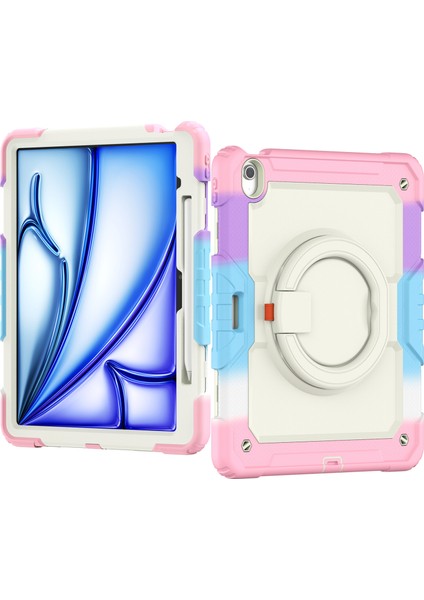 iPad Air 13 (2024) Stand Case Pc Silikon Askı Camo Tablet Kılıfı (Yurt Dışından) fiyatları