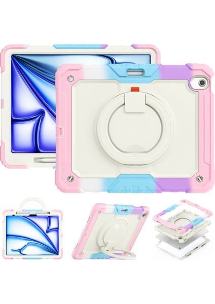 iPad Air 13 (2024) Stand Case Pc Silikon Askı Camo Tablet Kılıfı (Yurt Dışından) modelleri