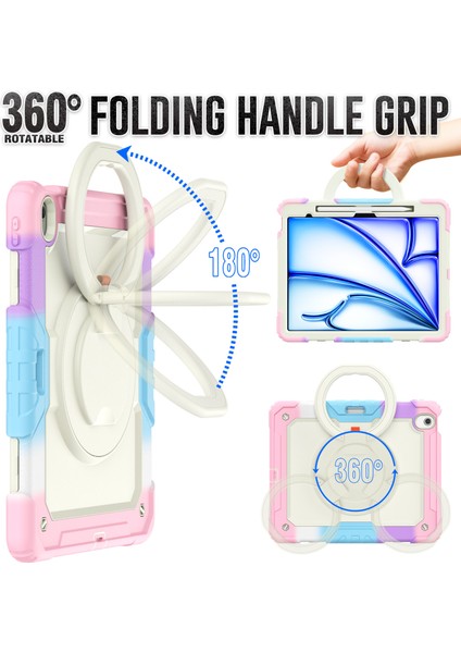 iPad Air 13 (2024) Stand Case Pc Silikon Askı Camo Tablet Kılıfı (Yurt Dışından) indirimleri