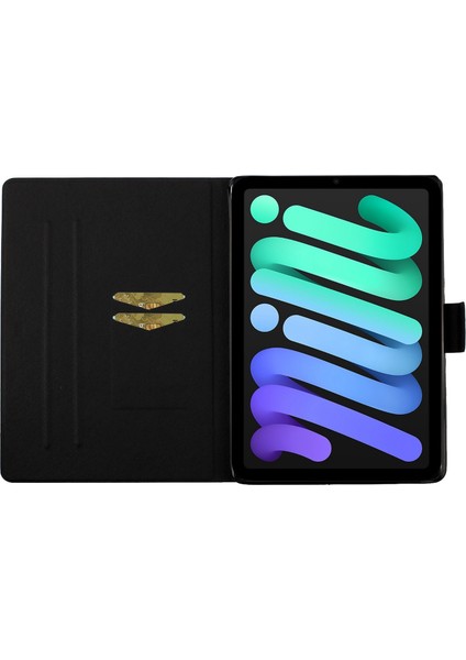 iPad 10.9 (2022) Standlı Kart Tutucu Desen Baskı Pu Deri Otomatik Uyandırma uyku Çiçek Tablet Kılıfı (Yurt Dışından) modelleri