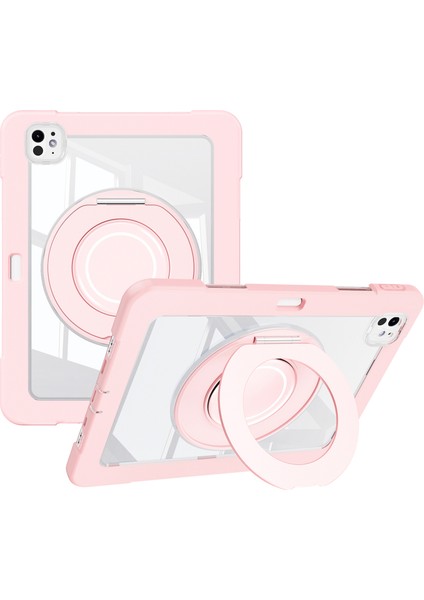 iPad Pro 11 (2024) Pc Silikon Döner stand Tablet Kılıfı (Yurt Dışından)