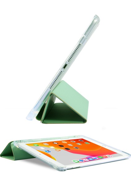 Deri iPad Air (2020) Kalem Yuvalı Tpu Iç Tablet Kılıfı (Yurt Dışından)