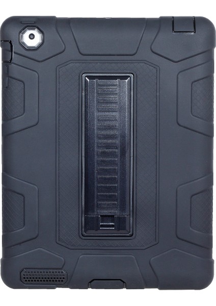 iPad 4 Ayrılabilir 2'si 1 Arada Şok Dayanıklı Toz Koruyucu Tpu Pc Stand Tablet Kılıfı (Yurt Dışından)