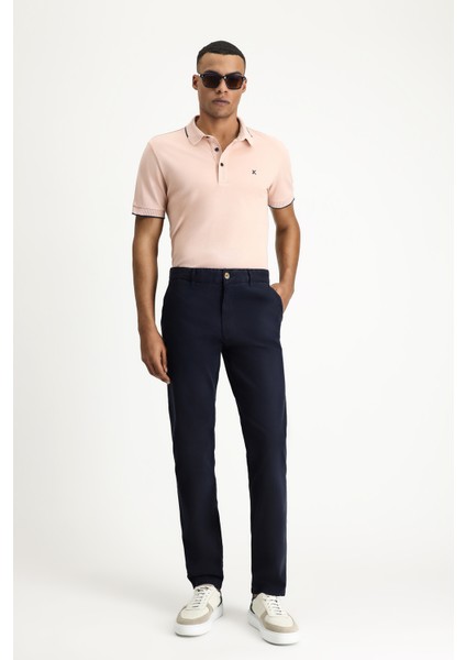 Regular Fit Likralı Kanvas/ Chino Pantolon