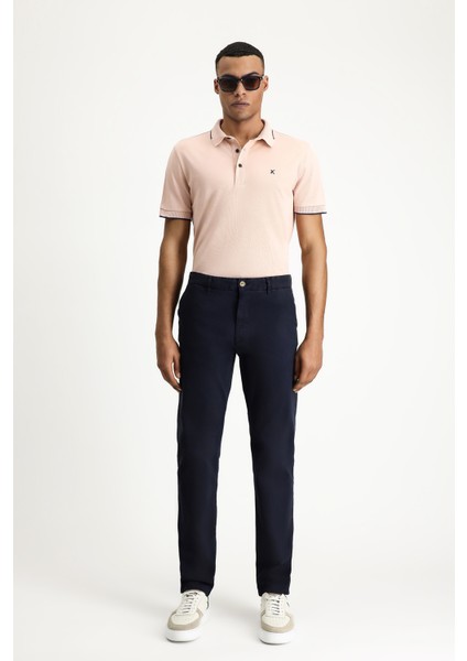 Regular Fit Likralı Kanvas/ Chino Pantolon