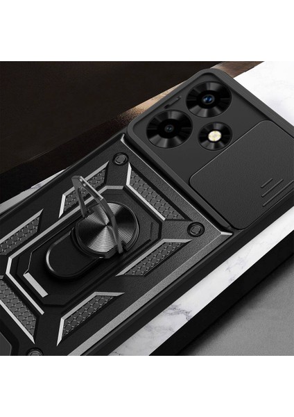 Infinix Hot 30 Kılıf Magnetik Standlı Kamera Korumalı Uyumlu Titanshield Kılıf Üstün Dayanıklılık. fırsatları