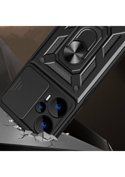 Xiaomi Poco F5 Kılıf Magnetik Standlı Kamera Korumalı Uyumlu Titanshield Kılıf Üstün Dayanıklılık. indirimleri