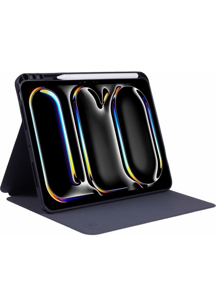 iPad Air 13 (2024) Standlı Karbon Fiber Dokulu Deri Kalemlik Tablet Kılıfı (Yurt Dışından) modelleri