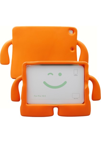 3D Sevimli Karikatür Şekilli Eva Kolu Standı iPad 10.2 (2019 2020 2021) TURUNCU Tablet Kılıfı (Yurt Dışından)