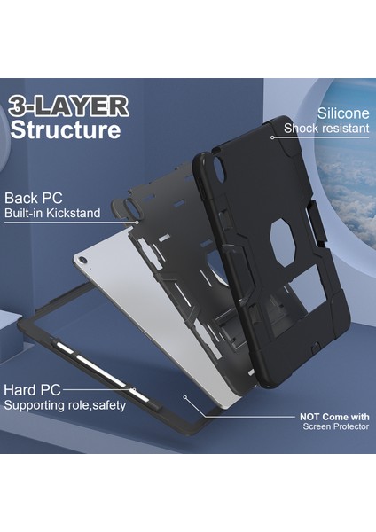 iPad Air 13 (2024) Silikon Çubuk Standlı Pc Tablet Kılıfı (Yurt Dışından) modelleri