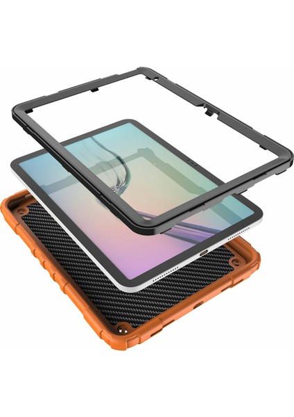 Forestl Digital iPad 10.9 (2022) Örümcek El Kavrama Standı Pc Tpu Turuncu Tablet Kılıfı (Yurt Dışından)