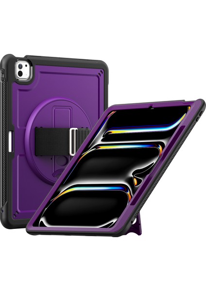 iPad Pro 13 (2024) Pc Tpu Isı Dağılımı Dönen stand Tablet Kılıfı (Yurt Dışından)