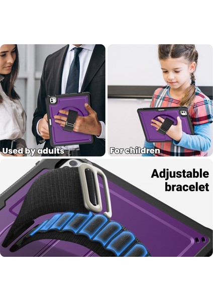 iPad Pro 13 (2024) Pc Tpu Isı Dağılımı Dönen stand Tablet Kılıfı (Yurt Dışından)