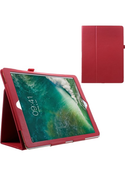 iPad Pro 12 9 Inç Litchi Texture Akıllı Deri Stand Kabuğu Tablet Kılıfı (Yurt Dışından)