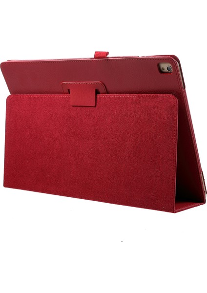 iPad Pro 12 9 Inç Litchi Texture Akıllı Deri Stand Kabuğu Tablet Kılıfı (Yurt Dışından)