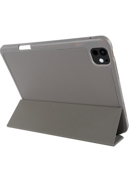 iPad Pro 13 (2024) Koruyucu Üç Katlı Stand Pu Deri Tablet Kılıfı (Yurt Dışından) fırsatları