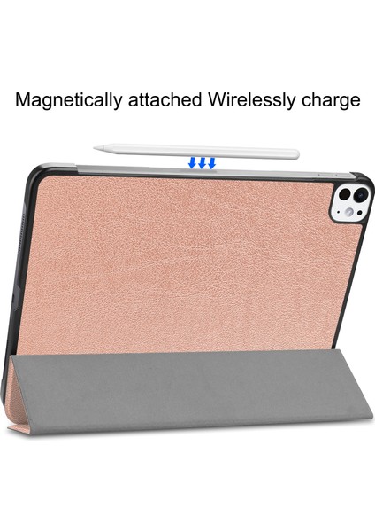 iPad Pro 11 (2024) Pc Pu Otomatik Uyandırma Uyku Kabuğu Üç Katlı Stand Tablet Kılıfı (Yurt Dışından) fırsatları