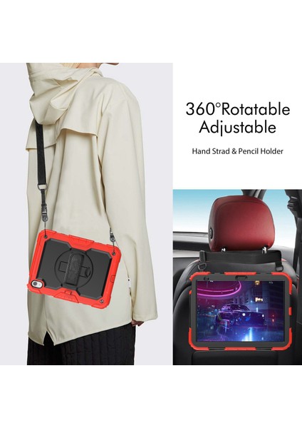 iPad 10.9 (2022) Silikon Pc El Kayışı Tekme Standı Omuz Askılı Drop Proof Tablet Kılıfı (Yurt Dışından) indirimleri
